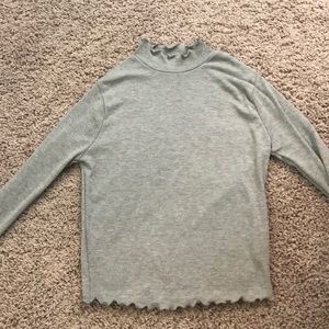 Grey turtle neck
